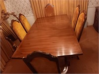 Mid century Drew furniture table and 6 chairs 2