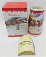 Budweiser 2010 Holiday Stein in Box with COA