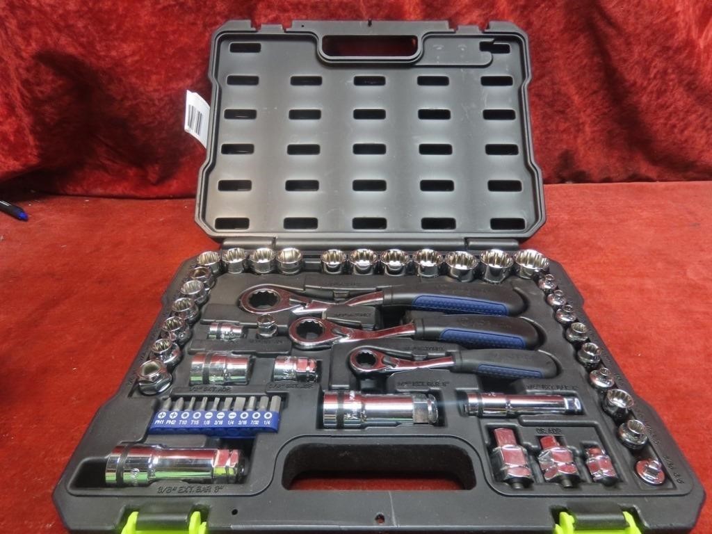 Kobalt 49 pc Xtreame access socket set. Tools.