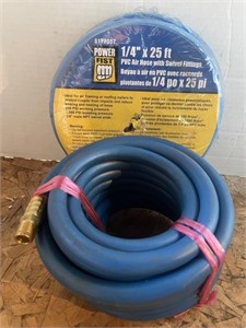 2 Rolls of Power Fist 1/4” PVC Air Hose. One is
