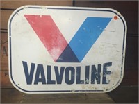 Valvoline plastic sign approx 70 x 50 cm