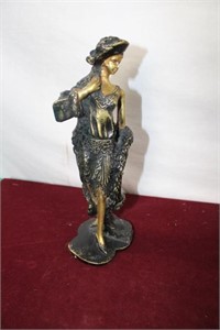 French Bronze Lady Sculpture / Signed & Numbered