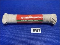 #7 100' Braided Sash Cord Natural Cotton Fiber