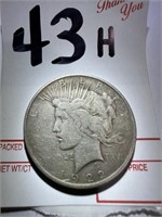 1922 - Silver Peace $1 Dollar Coin
