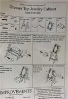 Dresser Top Jewelry Cabinet New in Box, Assembly