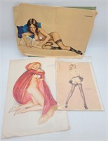 Vintage Vargas Girl Pin Up Magazine Pages