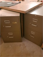 (2) 2-Drawer Cabinets