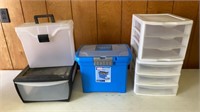 2 - File Boxes, 2 - 3 Drawer Storage, 1 - 1