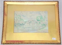 Paul Signac  Le Seine au Pont-Neuf Watercolor