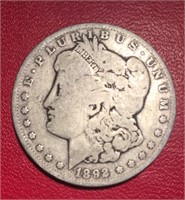 #32  1892-0 US Silver Dollar Morgan $1