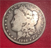 #33  1896-0 US Silver Dollar Morgan $1