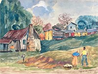 Alfred Heber Hutty American, Watercolor