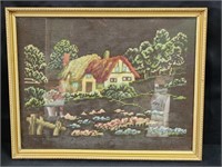 FRAMED NEEDLEPOINT ARTWORK