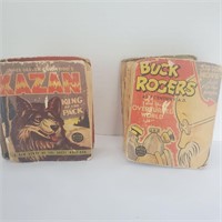 Vintage  2 Big Little Books KAZAN and Buck Rogers