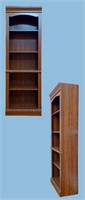WOOD BOOKCCASE Adjustable SHELF Arch Top MOULDING