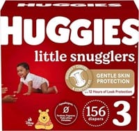 Huggies Lil Snugglers Diapers Size 3 156CT