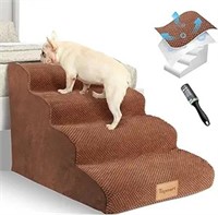 Topmart Dog Stairs For Small Dogs,4-step,foam Dog