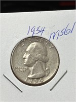 1954 P George Washington Silver Quarter