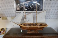 HMS Newport wooden Model Ship