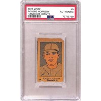 1926 W512 Rogers Hornsby Hand Cut Psa Authentic