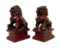 VINTAGE CHINESE FOO DOG BOOKENDS