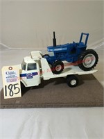 Ford Truck w/Ford 7710 Ertl Tractor