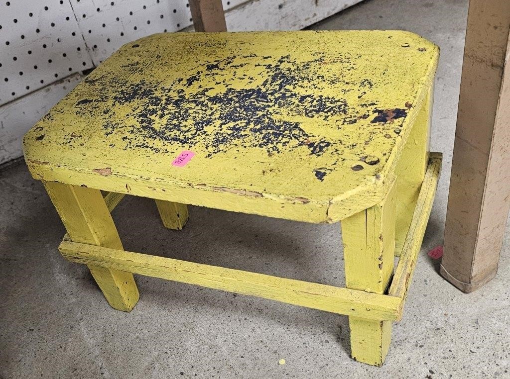 Painted Foot Stool