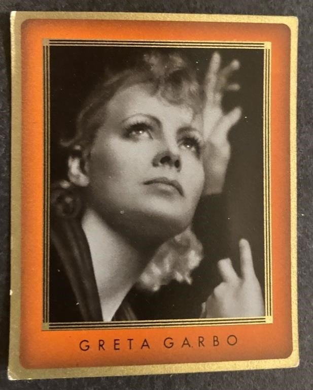 GRETA GARBO: Antique Tobacco Card (1936)