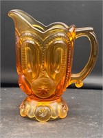 LE Smith Moon & Stars Amber Glass Larger Creamer