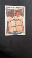 1960 Topps Willie Mays Rigney master in Mentor