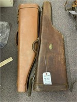 Set of 2 Leather Gun Cases