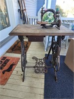 Early treadle sewing machine - as is