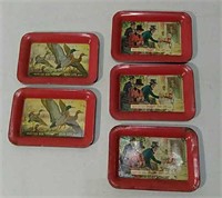 Miller High Life Advertising Tip Trays