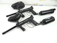 2 Tippman 98 Custom Paintball Markers w/ Tanks