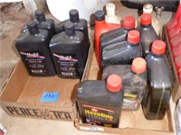 2 boxes motor oil (some partial)