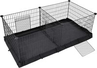 SONGMICS Guinea Cage  48.4x24.8x18.1 In. Black