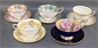 (5) English Cups & Saucers