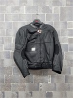 Suomy black leather bike jacket size 54