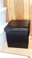 Square black storage/foot stool