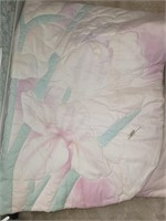 HAND PAINTED, SIGNED, COMFORTER, TWIN #1