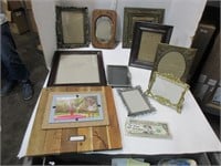 Nice lot of various size picture frames