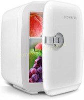 CROWNFUL Mini Fridge  4L/6 Can Cooler & Warmer