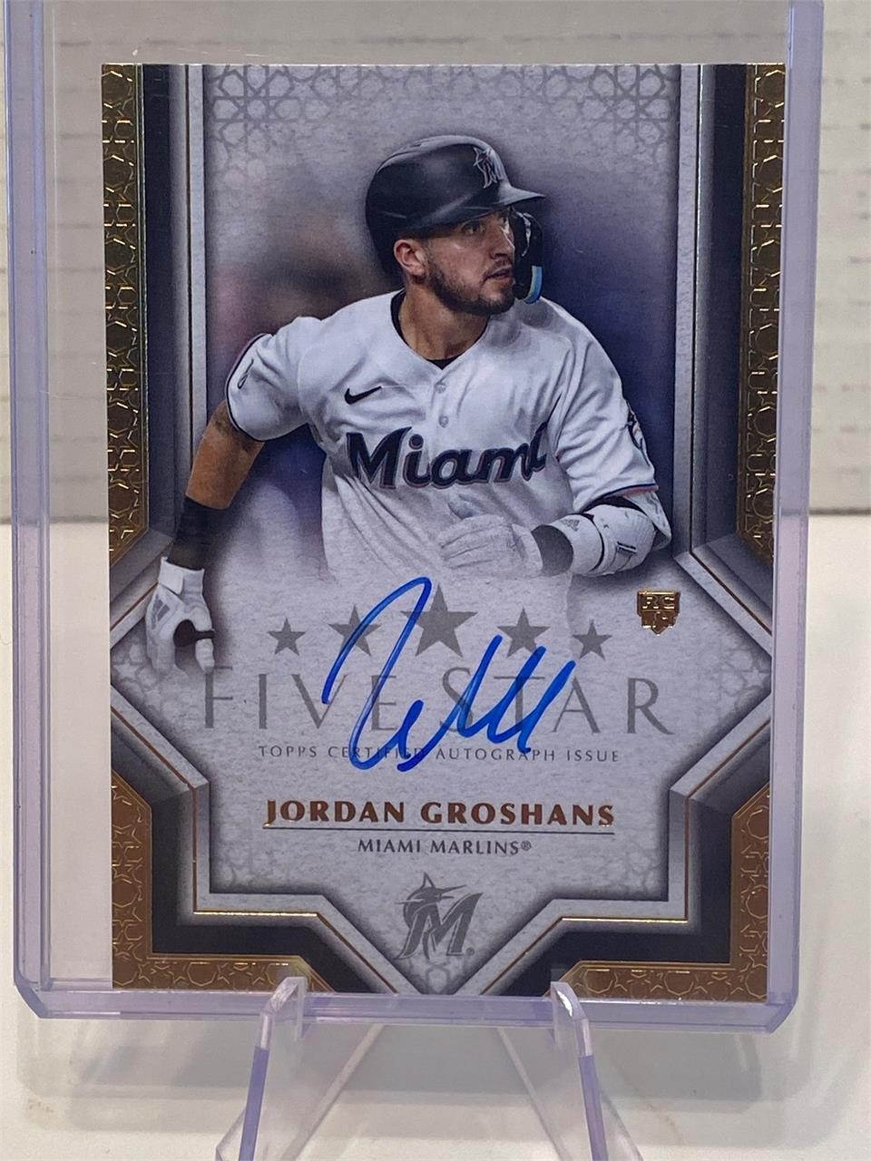 Jordan Groshans Five Star Autograph Card