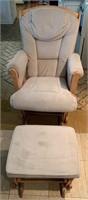 F - PLATFORM ROCKING CHAIR W/ FOOTSTOOL (L70)