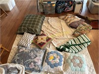 Vintage Quilt (Worn), Pillows, Soft Goods