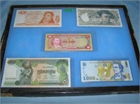 Collection of world currency