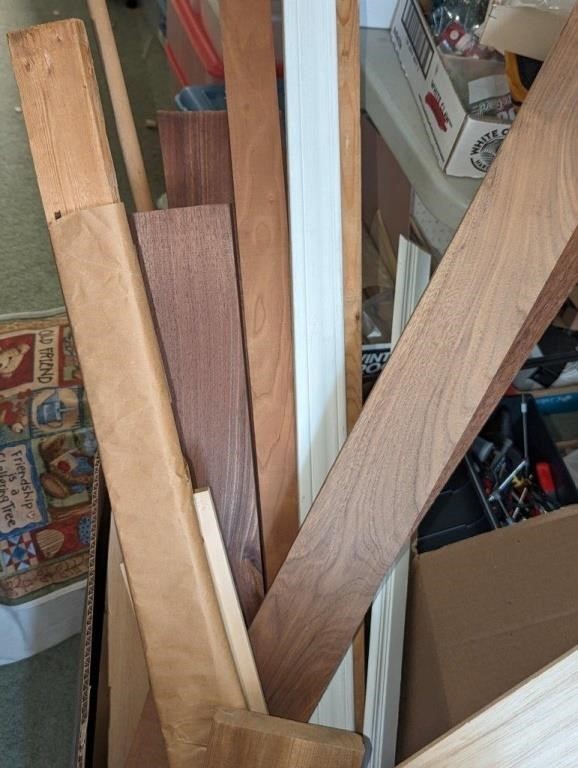 Assorted lengths, widths and species of wood