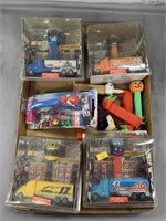 Tray Lot of PEZ Collectibles