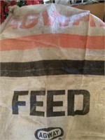 Agway  feed bag and other feed bags no writings