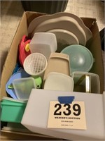 Box lot of mostly Tupperware